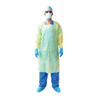Primed AAMI Level 3 Poly-Coated Overhead Gown - Yellow - Box of 100-Single Use