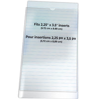 Gemex Heavy Duty Envelopes with Thumbhole - 2.25" x 3.5" - Clear - 50 Pack-Vinyl envelopes with thumbhole