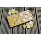 Yellow Door 10-Frame Domino Tray-Each tray is made from sturdy FSC beech and measures 12-1/2" x 6-1/2".