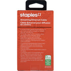 Staples CAT 6 Network Cable - 7 ft-Universal – Compatible with all brands of Ethernet-enabled devices