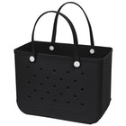 Merangue - Sac de plage grand format en EVA - Noir-Grande capacité – format généreux (47.5 × 33.5 × 22.5 cm) pour ranger tous vos essentiels.