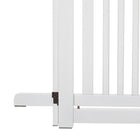 PawHut - Barrière intérieure en bois autoportante, pliable-Matériau : MDF 