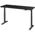 MotionGrey - Bureau assis-debout électrique à double moteur, réglable en hauteur, 165 po de largeur - Cadre noir-MotionGrey Bureau assis-debout électrique réglable en hauteur à double moteur allemand pour ordinateur et bureau - Cadre noir avec plateau (165 cm x 60 cm x 2,5 cm)