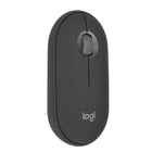 Logitech Pebble Mouse 2 M350s Slim Bluetooth Wireless Mouse - Portable - Lightweight - Customizable Button - Graphite-Defy Boring: With a slim design, multiple colours and smarter tech, this Bluetooth mouse from the Pebble 2 Collection lets you express your vibe and make your statement
