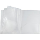 JAM Paper - Chemises multi-poches en plastique robuste - organiseur à 6 pochettes - transparent - Paquet de 2-5