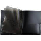 JAM Paper Heavy Duty Plastic Multi-Pocket Folders - 6 Pocket Organizer - Black - 2 Pack-5