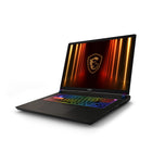 MSI Raider18 HX AI 18" UHD+ Gaming Laptop - Ryzen R9-9955HX3D - RTX5090 - 2TB NVMe SSD - 64GB RAM - Win11 Pro - Midnight Black-Processor: Ryzen 9 9955HX3D