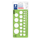 Staedtler Mars Small Circles Imperial Template-Made of green butyrate, dimensionally stable plastic