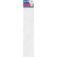 Creative Start Self-Adhesive Letters, Numbers and Symbols - 3" - White - 103 Pack-This set includes 103 self-adhesive letters, numbers, and symbols for creating clear and customizable signage