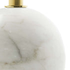 Modway - Aliza Manche Table d’appoint en marbre blanc - Laiton blanc-8