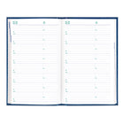 Blueline - 2026 Agenda quotidien Traditional Couverture rigide - 8 po x 5 po - Bleu - Bilingue-Espace pour notes sur chaque page avec sommaire des dépenses à la fin de chaque mois 