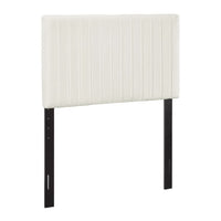 Modway Keira Performance Velvet Twin Headboard - Ivory-Contemporary Modern Headboard