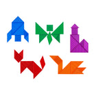 edxeducation Translucent Tactile Tangrams - Set of 35-Inspire creativity: Use these manipulatives to explore color and shape recognition, patterns, sorting, sequencing, and more. Create 2D designs, or refer to the digital activity guide for more ideas!