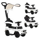 Aosom Mercedes-Benz G350 Toddler Sliding Car - White-3-in-1 design of a Foot-to-Floor walker, a slider and push-along Ride-On 