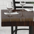 Flash Furniture – Dessus de table carré de 36 po en résine, noyer (TP-WAL-3636-GG)-Finition noyer brillant