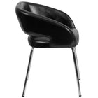 Flash Furniture Fusion Series Contemporary Leather Side Reception Chair - Black-Black LeatherSoft Upholstery
