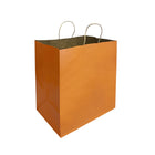 Reliabag - Sac En Papier Avec poignees Torsadees, Orange, 14 po L X 10 po P X 15,75 po H, Paquet De 50-Fabrique en papier kraft orange de qualite superieure avec fond plat renforce.