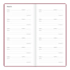 Letts of London 2027 Woodland Week-to-View Slim Size Planner - 5-7/8" x 3-1/8" - Pink - Multilingual-White paper from sustainable sources