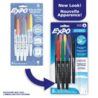 Expo Wet Erase Markers - Ultra Fine Tip - Assorted Colours - Set of 8-Ink stays permanent until you want it gone…simply remove with water