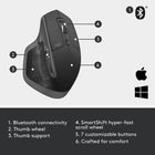 Logitech MX Master 2S Bluetooth Edition Wireless Mouse - Graphite-10