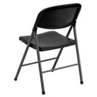 Flash Furniture – Chaise pliante en plastique Hercules, capacité de 330 lb, structure anthracite, noir, 6/paquet-Capacité de poids de 330 lb