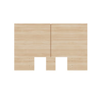 Nexera - Tête de Lit double James En Chêne Blond Naturel-Esthétique moderne : rehaussez le décor de votre chambre avec une tête de lit moderne aux lignes épurées et au design minimaliste
