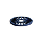 Tramontina Bestow 7" Enameled Cast Iron Round Trivet - Cobalt Blue-Durable porcelain-enameled cast iron finishes are striking, easy to clean, and long lasting