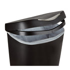 Umbra ââ‚¬â€œ Poubelle à pédale Brim, 50 litres, noir et nickel-Fermeture du couvercle en douceur à lâ€™aide de la pédale en acier inoxydable