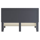Flash Furniture - Lit plateforme Roxbury très grand touffeté en tissu gris clair-Rembourrage en tissu gris clair