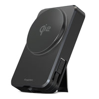 Kopplen - Batterie externe 8000 mAh 20 W USB-C avec chargeur sans fil Qi et câble USB-C intégré – Noire-Capacité de 8000 mAh : Cette batterie externe offre une capacité impressionnante permettant de recharger plusieurs appareils à plusieurs reprises, idéale pour les voyages