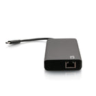 C2G - Station d’accueil USB-C 9-en-1 à double écran avec alimentation de 60 W - Noir-Prend en compte les résolutions d’affichage HDMI doubles jusqu’à 1080p