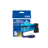 Brother Genuine LC506XXLCS Ink Cartridge - Super High Yield - Cyan  -Super high yield ink cartridges, print up to 2,500 pages 
