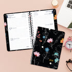 Blueline - 2026 Agenda hebdomadaire/mensuel Dramatic Floral avec couverture imprimée - 8 po x 5 po - Bilingue-Contient des sections pour les contacts, mots de passe, notes et tâches