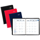 Staples 2027 Monthly Planner - 7-1/2" H x 9" W - Assorted - Bilingual-Three year holiday list, telephone/address pages, Canada time zones map and ruled notes pages