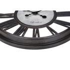 Monarch Specialties Clocks 18" Round Wall Clock - Antique Black -Features a non-ticking mechanism for silent operation and no assembly required, simply insert 1 AA battery (battery not included), hang up and enjoy this elegant analog clock