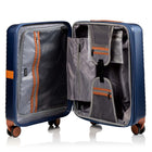 Champs Vintage II 20" Carry-on Luggage Case - Navy-TSA Lock on the 28" Case, 24" and 20"