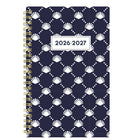 Blueline 13 Months Weekly/Monthly Academic Planner - July to July - 8" H x 5" W - Nautical Design - English-Gold twin-wire binding, thick poly cover
