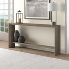 Hudson&Canal Osman 64"W Console Table - Antiqued Grey Oak-Features easy assembly