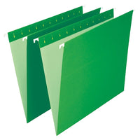 Staples Bright Green Hanging File Folders - Letter Size - 25 Pack-Letter size