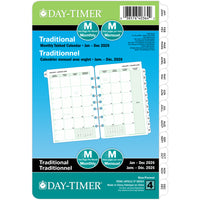Day-Timer 2026 Dated Refill 2-Pages/Month Desk - 8-1/2" H x 5-1/2" W - Bilingual-Page size: 8-1/2" H x 5-1/2" W