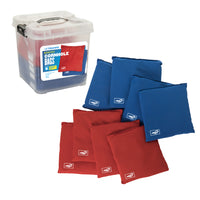 Triumph - L'ensemble de poches en microfibre avec bac - 6" x 6" - Rouge/Bleue - Paquet de 8-Idéal pour remplacer ou améliorer votre jeu de lancer de poches (cornhole)