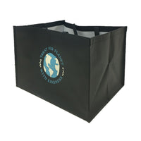 Staples Wide-Bottom Bag with Double Handle - 17" x 14" x 12" - 125 GSM - Laminated - 100 Pack-Reusable Enviro Bag