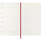 Moleskine - 2026 Agenda semainier Classic 12 mois à couverture souple - 5" x 8.25" - Rouge écarlate-Outils pratiques : calendrier, planification de voyages, idées et objectifs, pages lignées pour les notes