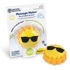 Learning Resources-3 Message Recorder - Sun - Set of 3-Record Over and Over: With 20 seconds of recording time and an easy step-by-step guide, it's simple to record a new message every day! Turn it into a social-emotional learning game!