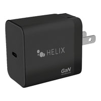 Helix 40W USB-A & USB-C Wall Charger - Black-40 Watt