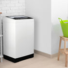 BLACK+DECKER 2.0 Cu. Ft. Small Portable Washing Machine-Designed for mobility, this fantastic portable clothes washer machine can be transported from room to room thanks to two rollers, two side handles, and adjustable leveling legs. Also included with our compact washer is a quick-connect adaptor, water supply hose, and drain hose.