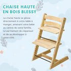 MotionGrey - Chaise haute en bois Blessy - Chaise de repas ajustable pour bébé et tout-petit (6 mois et plus) - Bois-Ajustable à chaque étape : S’adapte facilement à la croissance de votre enfant avec différentes positions