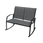 Dura Housewares Portland Double Rocker - Grey-Double seating design for shared relaxation