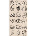 Hero Arts Ink 'n' Stamp Nature Stamps - Set of 18-18 mini wood stamps