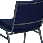 Flash Furniture – Chaise empilable robuste bleu marine à motifs à revêtement Hercules rembourrée de 3 po, 4/pqt-Coussins profilés